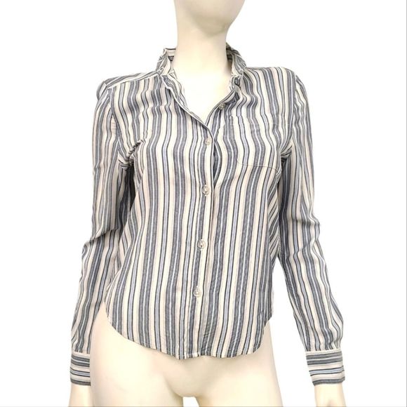 Aeropostale Tops - Aeropostale Striped Button Down Shirt size XS